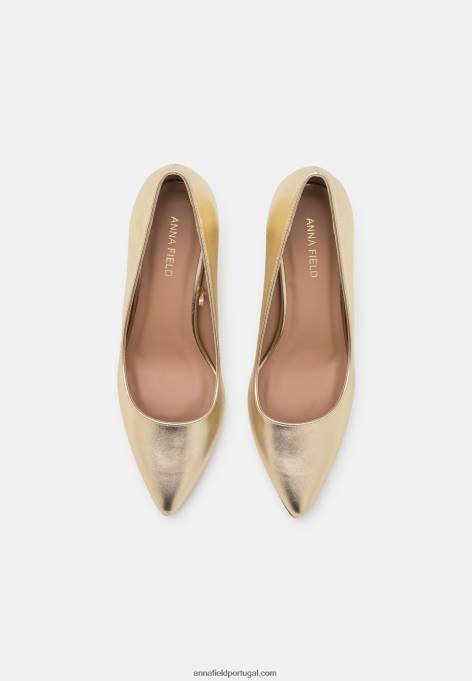 mulheres salto clássico ouro F4BZ0D1675 Anna Field