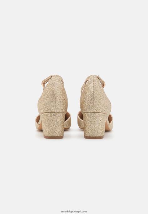 mulheres salto clássico ouro F4BZ0D1677 Anna Field