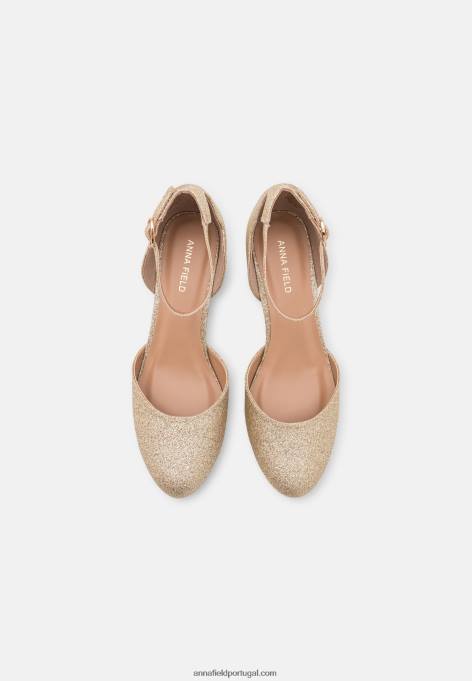 mulheres salto clássico ouro F4BZ0D1677 Anna Field