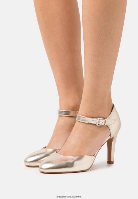 mulheres salto clássico ouro F4BZ0D1692 Anna Field