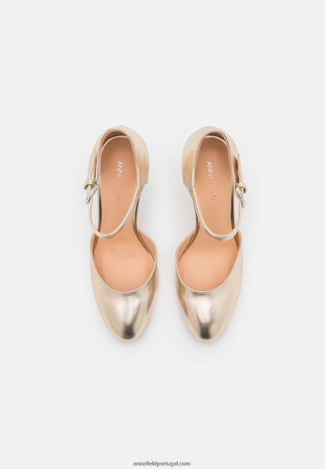 mulheres salto clássico ouro F4BZ0D1692 Anna Field