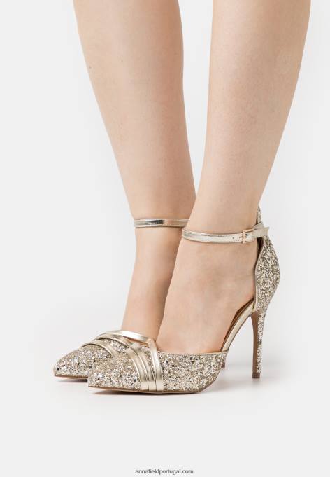 mulheres salto clássico ouro F4BZ0D1702 Anna Field