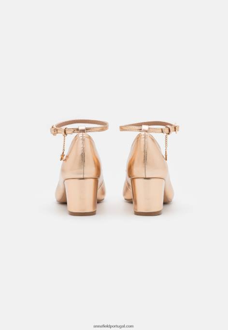 mulheres salto clássico rosa dourado F4BZ0D1680 Anna Field