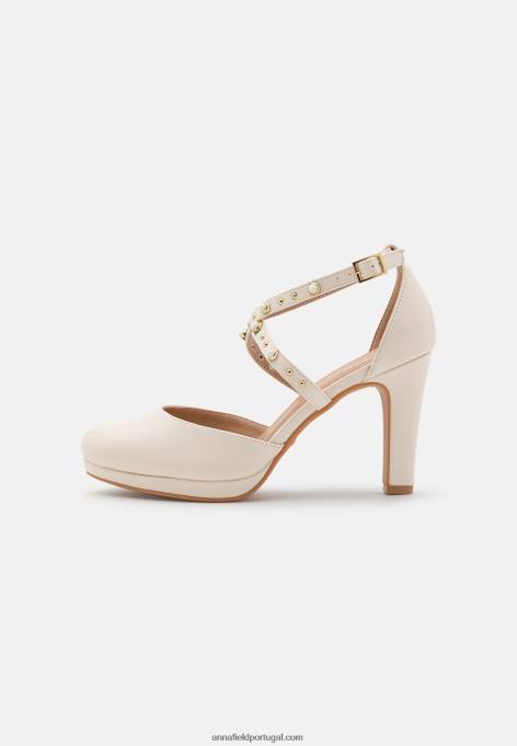 mulheres salto plataforma branco F4BZ0D1768 Anna Field