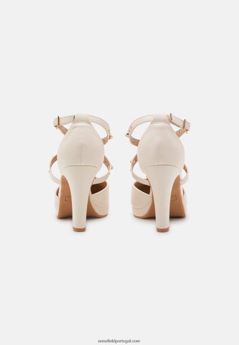 mulheres salto plataforma branco F4BZ0D1768 Anna Field