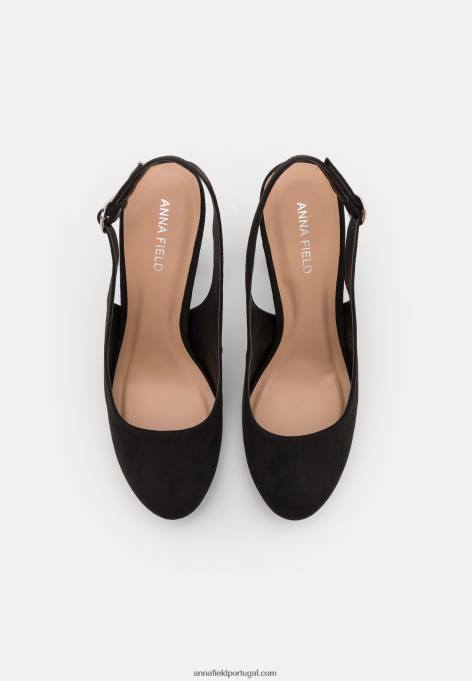 mulheres salto plataforma preto F4BZ0D1765 Anna Field
