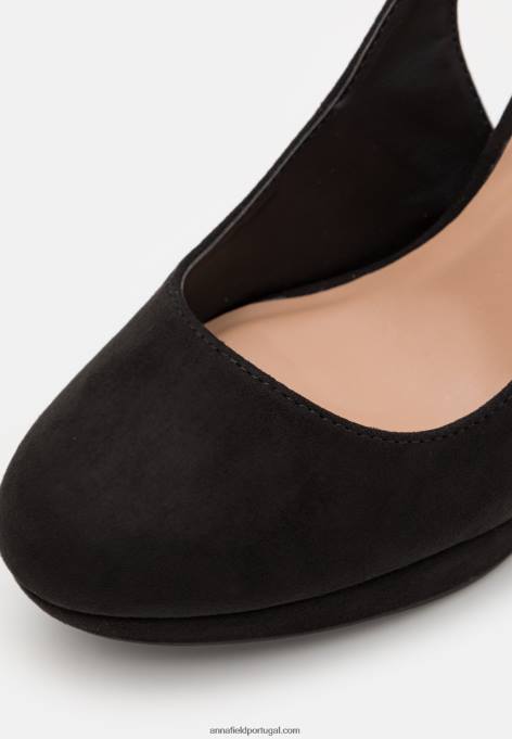 mulheres salto plataforma preto F4BZ0D1765 Anna Field