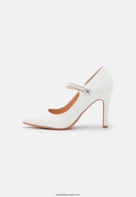 mulheres saltos clássicos off-white F4BZ0D1652 Anna Field