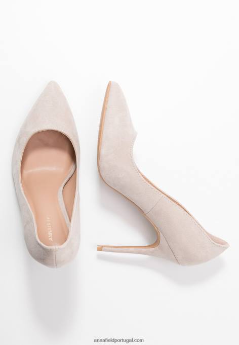 mulheres taupe de salto alto F4BZ0D1596 Anna Field