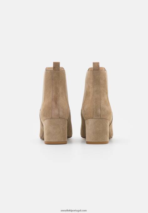 mulheres bota clássica de couro bege F4BZ0D1893 Anna Field