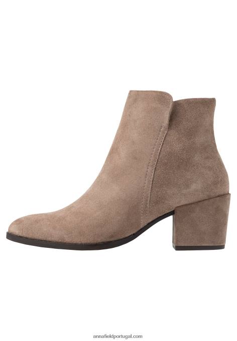 mulheres botas de couro bege F4BZ0D1931 Anna Field