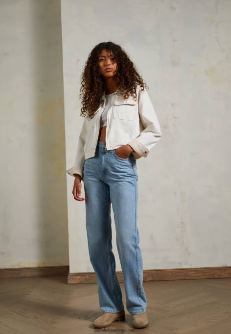 mulheres botas de couro bege F4BZ0D2005 Anna Field