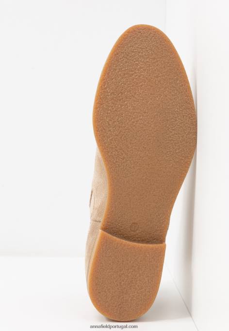 mulheres botas de couro bege F4BZ0D2005 Anna Field