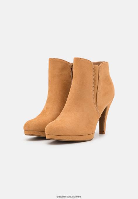 mulheres botas de salto alto bege F4BZ0D1947 Anna Field