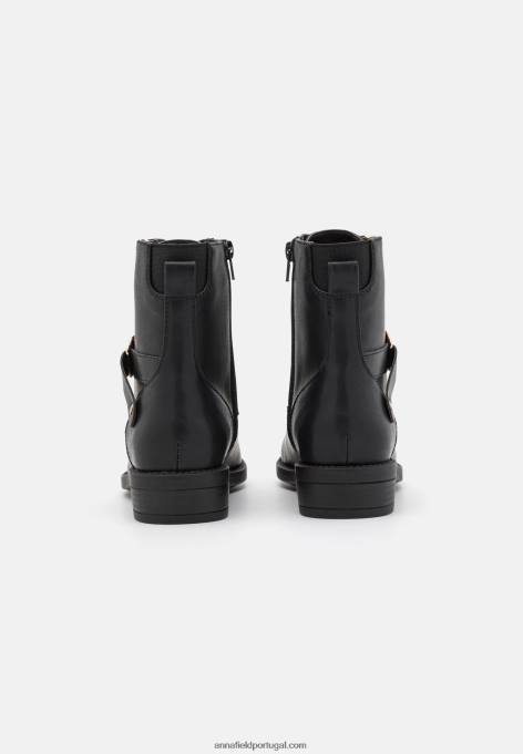 mulheres botas pretas com cadarço F4BZ0D2025 Anna Field
