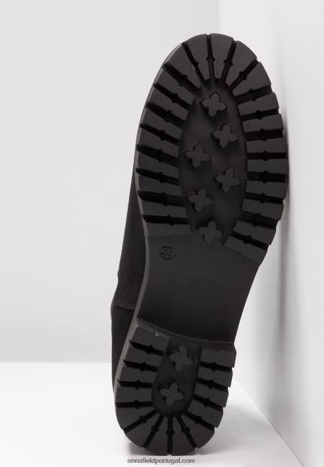 mulheres botim plataforma preto F4BZ0D2062 Anna Field