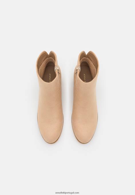 mulheres botins bege F4BZ0D1945 Anna Field