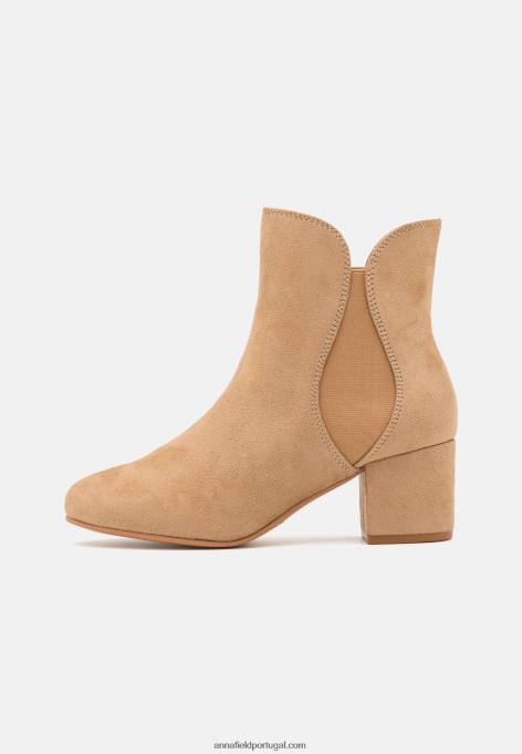 mulheres botins clássicos bege F4BZ0D1892 Anna Field