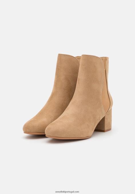 mulheres botins clássicos bege F4BZ0D1892 Anna Field