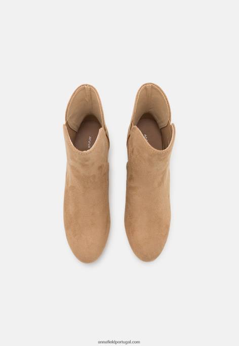 mulheres botins clássicos bege F4BZ0D1892 Anna Field