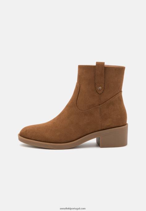 mulheres botins clássicos conhaque F4BZ0D1912 Anna Field