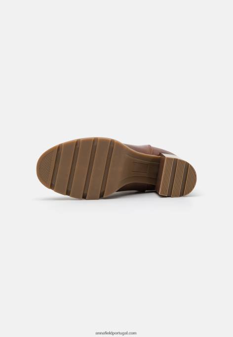 mulheres botins clássicos conhaque F4BZ0D1920 Anna Field