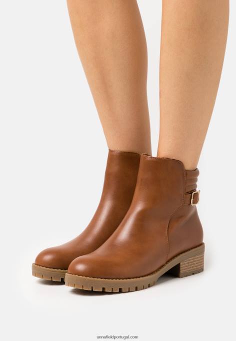 mulheres botins clássicos conhaque F4BZ0D1948 Anna Field