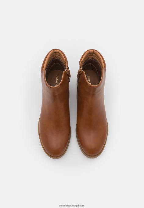 mulheres botins clássicos conhaque F4BZ0D1948 Anna Field