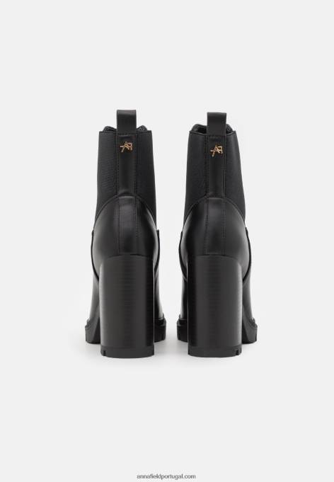 mulheres botins clássicos pretos F4BZ0D1917 Anna Field