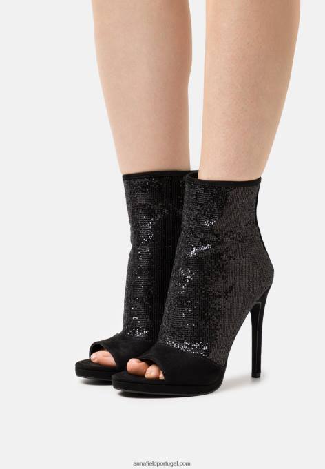 mulheres botins clássicos pretos F4BZ0D1929 Anna Field