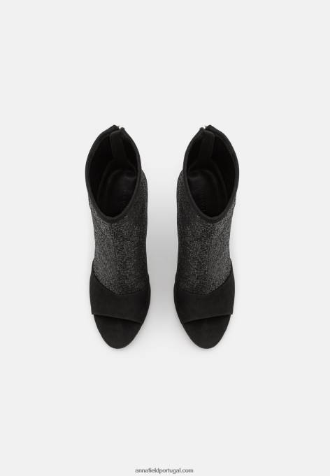 mulheres botins clássicos pretos F4BZ0D1929 Anna Field