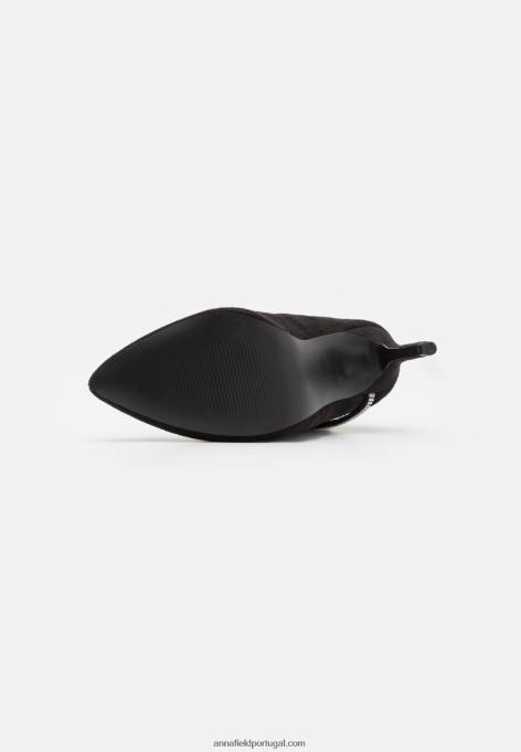 mulheres botins clássicos pretos F4BZ0D1939 Anna Field