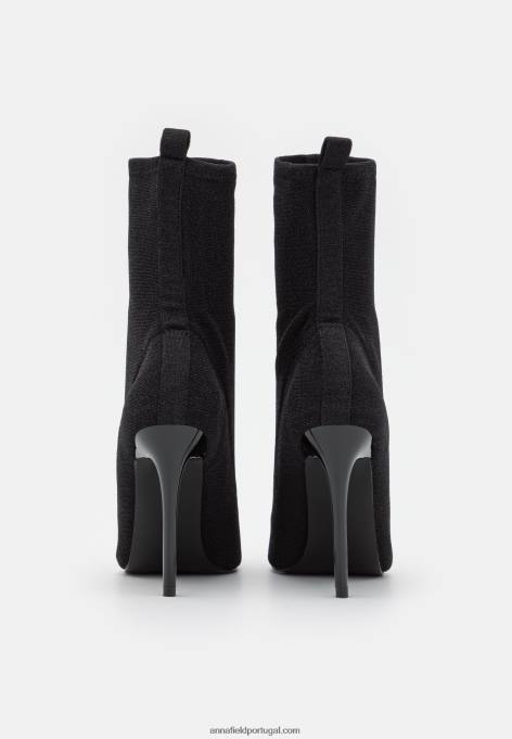 mulheres botins clássicos pretos F4BZ0D1944 Anna Field