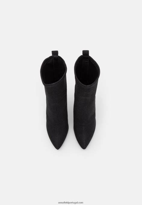 mulheres botins clássicos pretos F4BZ0D1944 Anna Field