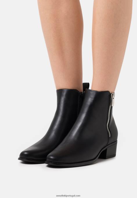 mulheres botins clássicos pretos F4BZ0D1990 Anna Field