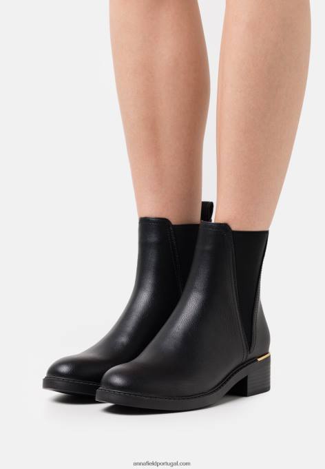 mulheres botins clássicos pretos F4BZ0D2006 Anna Field
