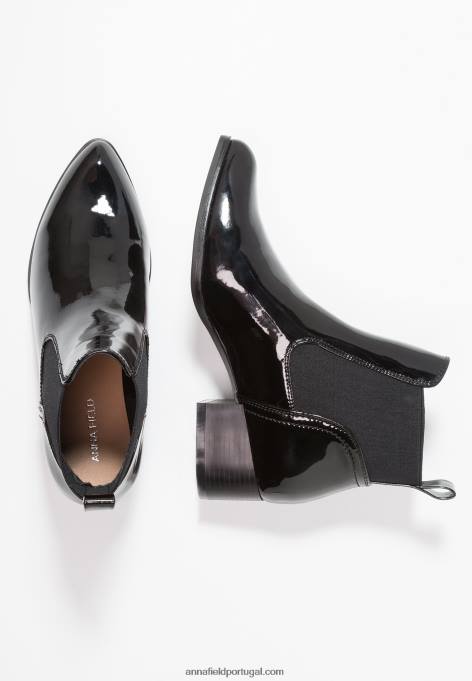 mulheres botins clássicos pretos F4BZ0D2007 Anna Field