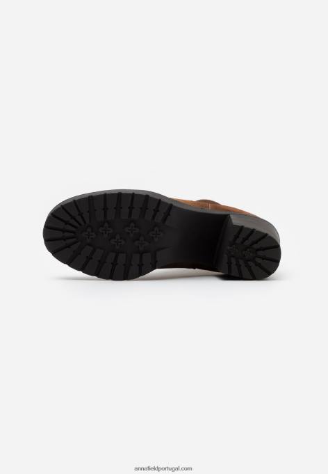 mulheres botins conhaque F4BZ0D1940 Anna Field