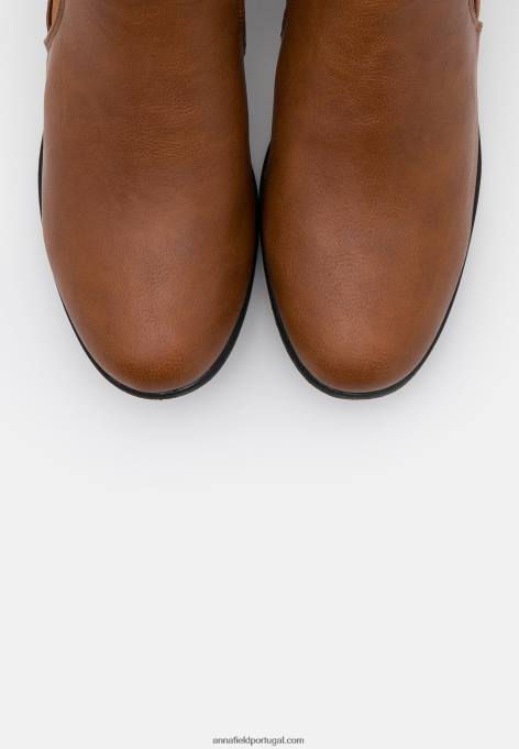 mulheres botins conhaque F4BZ0D1956 Anna Field