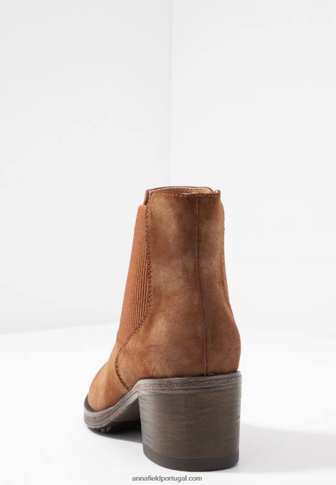 mulheres botins conhaque F4BZ0D1994 Anna Field