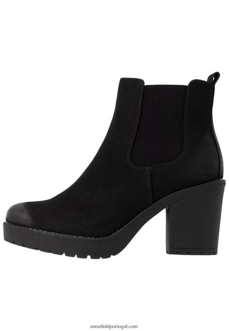 mulheres botins de inverno botas pretas F4BZ0D1901 Anna Field