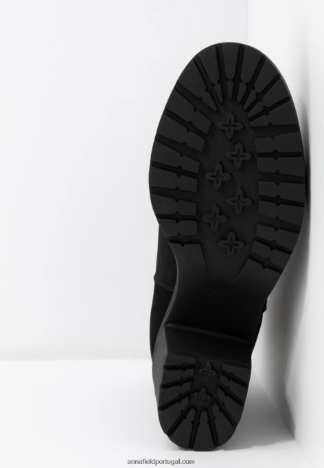 mulheres botins de inverno botas pretas F4BZ0D1901 Anna Field