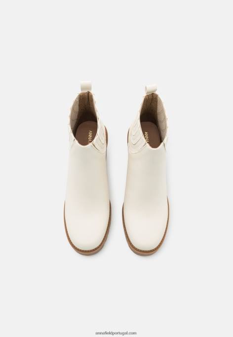 mulheres botins de salto alto branco F4BZ0D1960 Anna Field