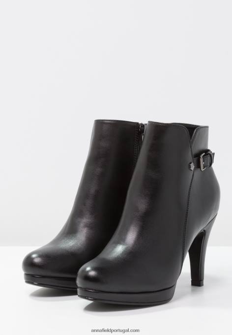 mulheres botins de salto alto preto F4BZ0D1918 Anna Field