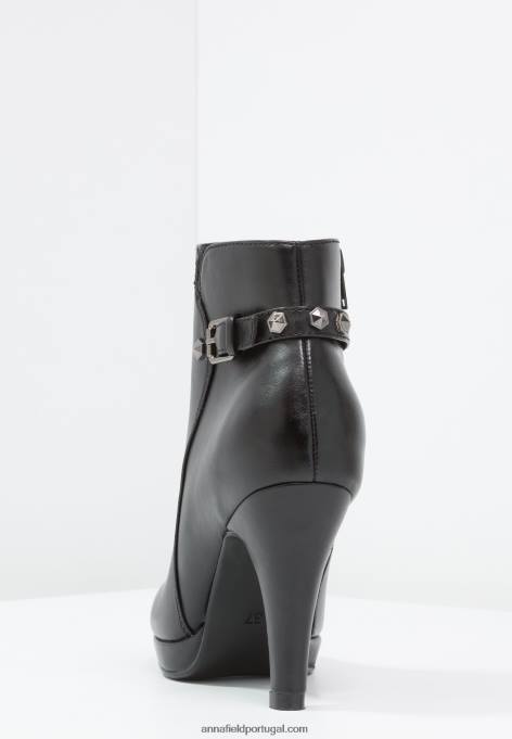 mulheres botins de salto alto preto F4BZ0D1918 Anna Field