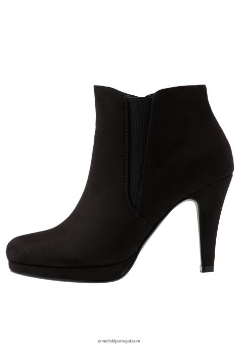 mulheres botins de salto alto preto F4BZ0D1985 Anna Field