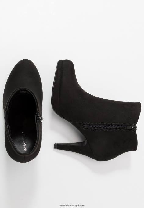 mulheres botins de salto alto preto F4BZ0D1985 Anna Field