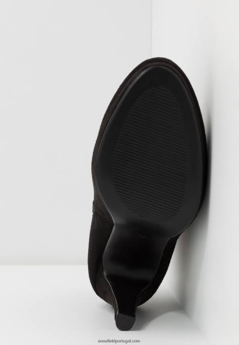 mulheres botins de salto alto preto F4BZ0D1985 Anna Field