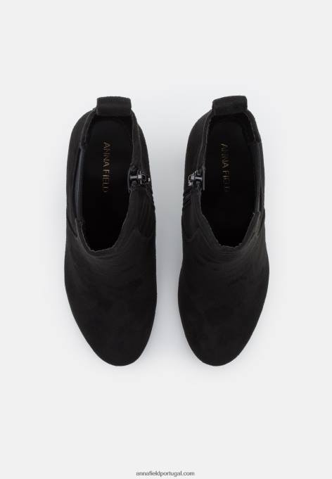 mulheres botins de salto alto preto F4BZ0D1997 Anna Field