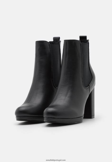 mulheres botins de salto alto preto F4BZ0D2054 Anna Field